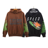 Cactus Flea Market Hoodie Fall/Winter Men's and Women's Printed Velvet Padded Hooded Sweatshirt