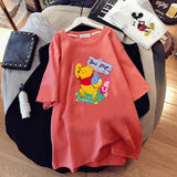Oversized 90S T Shirt Short-Sleeved T-shirt for Women Loose Top Wear Summer