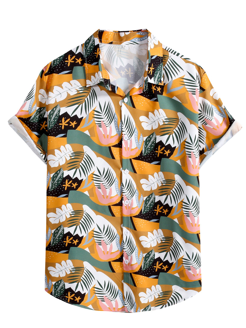 Men Hawaii Shirts Shirt Men's Shirt Summer Short Sleeve