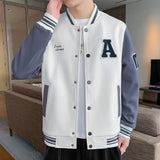 Corduroy Varsity Jacket Autumn Corduroy Jacket Men's Youth Baseball Uniform Coat Men's Clothing Top Jacket