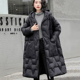 Women Winter Coats Puffer Jacket Down Coat Winter Loose Down Jacket Hooded Warm Duck Down Coat
