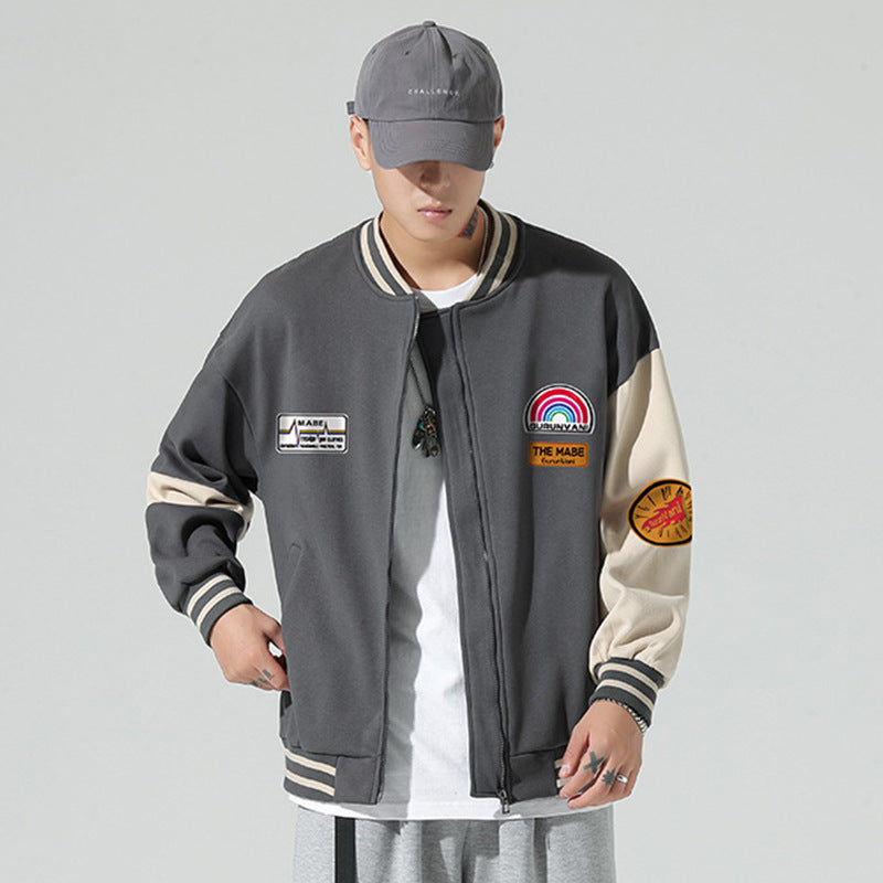 Jock Jacket Men's Jacket Fall Men's Clothing Sports Jacket Baseball Uniform Casual Boys Pilot Clothes