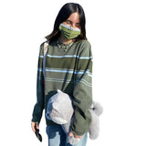 Preppy Aesthetic Sweater Autumn and Winter Sweater Fashion Printed Loose Sweater