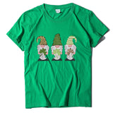 Saint Patrick's Day Closing Clover Leopard Print T-shirt