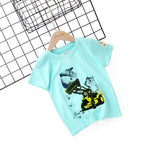 Children T Shrits Summer Short Sleeve Boys and Girls Crew Neck Casual T-shirt