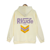 Rhude Hoodie Retro Style Loose Casual Men's and Women's Hoodie