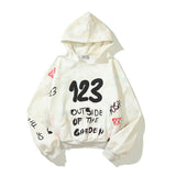 Grafitti Sweatshirts Autumn and Winter Printing Loose Men's and Women's Hoodies
