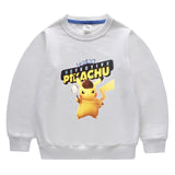 Children Pokemon Pikachu Hoodie Pikachu Children's Long Sleeve