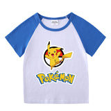 Children Pokemon Pikachu T Shirt Short Sleeve T-shirt Cotton Leisure Sports