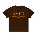 Amiri T Shirt Printed Casual Hip Hop round Neck Short Sleeve T-shirt