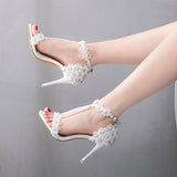 Nude Heels for Wedding Sandals