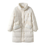 Women Winter Coats Puffer Jacket Down Coat Down Jacket Female Winter Glossy Thickening Stand Collar Coat