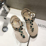 Women Open Toe Sands Flats Summer Fashion Flat Heel Bohemian Sandals
