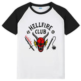 Stranger Things Hellfire Club T Shirt Men's and Women's Casual Short-Sleeved T-shirt