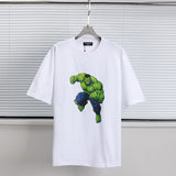 Marvel T Shirt Spring and Summer Versatile Short-Sleeved T-shirt Men and Women