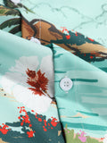 Men Hawaii Shirts Short-Sleeved Shirt Red Casual Summer Men's Shirt