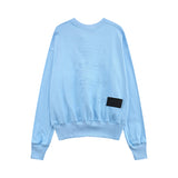 We11 Done Sweatshirts Embossed Letter Print Sweatshirt Same Style for Men and Women