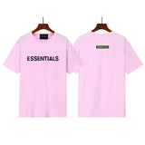 Men Fog Fear of God Essentials Short Sleeve Chest Logo Hot Stamping