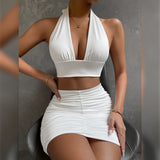 Hot Women In Tight Dresses Women'S Clothing V-Neck Skirt With Shoulder Straps