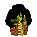 Grinch Hoodie 3D Printing Stylish Casual Hoodie