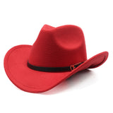 Cowboy Hats Cowboy Hat Autumn and Winter Woolen Hat for Men