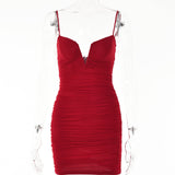 Maddy Euphoria Outfits Sexy V-neck Low-Cut Skirt Spring Hip Skirt