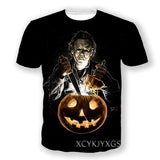 Michael Myers T Shirt Summer Printed round Neck Men's Short Sleeve