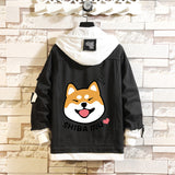 Comic Denim Jacket Men's and Women's Autumn and Winter Large Size Denim Jacket Fashion