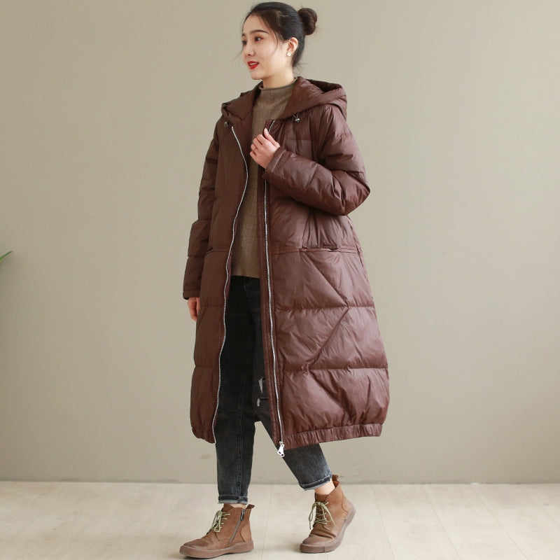 Women Winter Coats Puffer Jacket Down Coat Hooded Down Jacket Female White Duck Down Warm Winter Coat