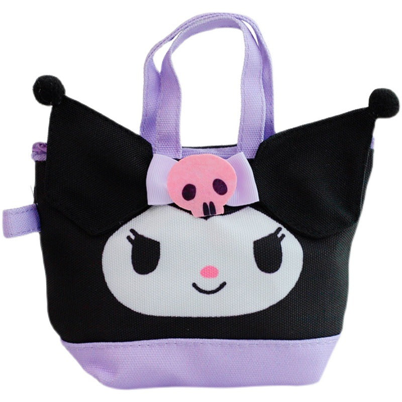 My Melody Bag Cute Clow M Cinnamoroll Babycinnamoroll Melody Canvas AirPods Earphone Bag Portable Battery for Mobile Phones Sundries Storage Bag Kulomi