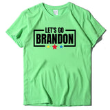 Let's Go Brandon T Shirt Letter Print Short-Sleeve T-shirt Women's Top