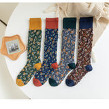 Winter Thick Knit Thigh High Socks Long Stockings Boot Calf Socks JK Cotton Socks Autumn and Winter