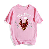 Stranger Things Hellfire Club T Shirt Stylish Loose Short Sleeve