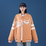 Black Varsity Jacket Autumn Flying Baseball Uniform Jacket Coat Boys and Girls Couple Rib Embroidery Neutral