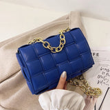 Sling Bags Autumn and Winter Chains Satchel Woven Shoulder Bag