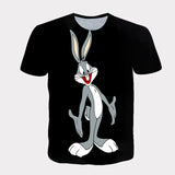 Bugs Bunny Shirt Fashion Short Sleeve Printed Cartoon