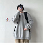 Men Sweatshirts Hat Sweater Men's Baggy Coat Spring and Autumn Thin