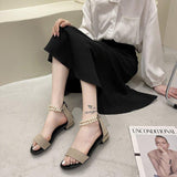 Women Open Toe Sandals Flats Summer Open Toe Bag Heel Roman Sandals