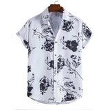 Men's Black and White Shirt Summer