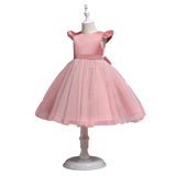Toddler Girls Sequin Gown Dress Children's Wedding Dress Evening Dress Princess Dress Costume