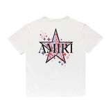 Amiri T Shirt Casual Hip Hop round Neck Short Sleeve T-shirt