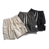 Men Shorts Summer Casual Solid Color Straight Shorts Men