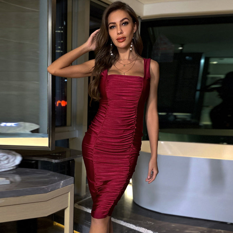 Hot Women In Tight Dresses Spring And Summer Sexy Backless Dress Skirt