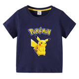 Children Pokemon Pikachu T Shirt Children Summer Clothing Short Sleeve T-shirt