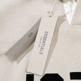 Fear of God Essentials 1977 Knit Polo Long Sleeve Fog Sweater for Men and Women