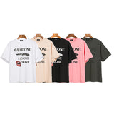 We11 Done T Shirts Classic Letter Print Casual Cotton Men and Women Same Style
