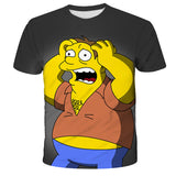 Homer Simpson Shirt Summer Men's and Women's T-shirt Short Sleeve