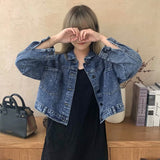 Men Denim Jacket Women's Spring Loose