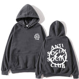 Anti Social Club Hoodie Printed Hoodie