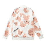 Palm Angels Sweatshirts Printed Men and Women Baggy Coat Campus Retro Sports Casual Jacket
